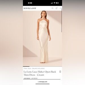 Shona Joy La Lune Halter Open Back Maxi Dress